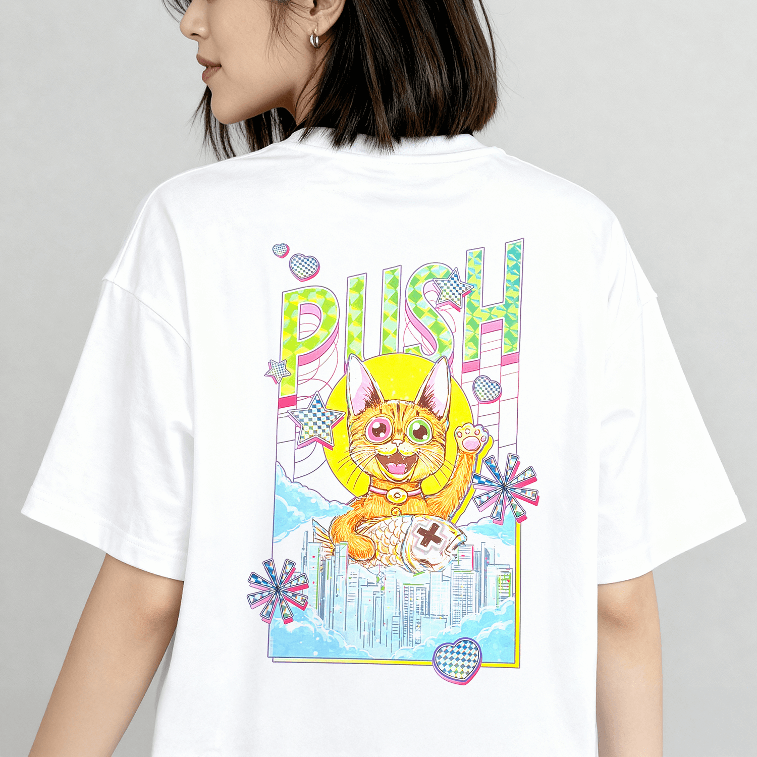 PUSH T-shirt - 白色